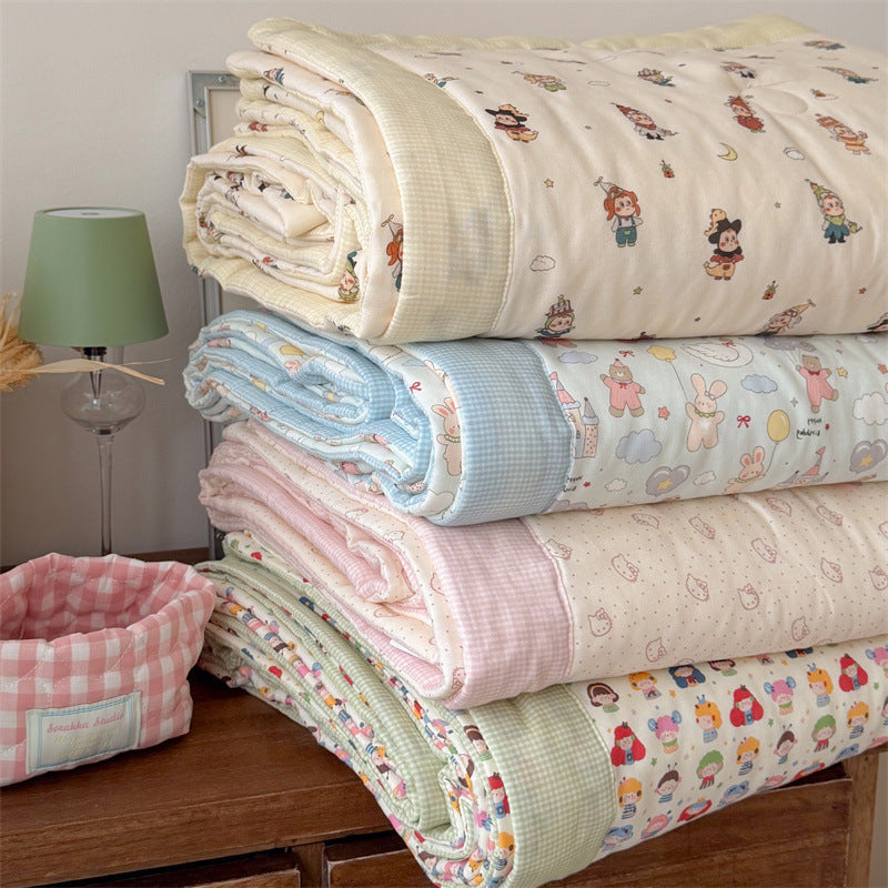 Coperta per bambini con allegro motivo a bambole