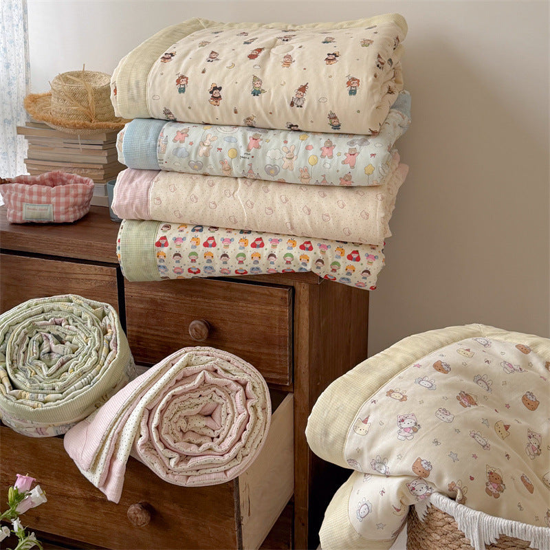 Coperta per bambini con allegro motivo a bambole