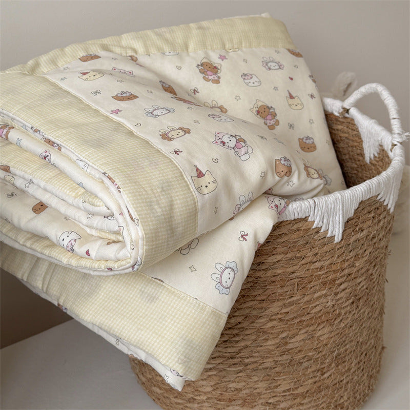 Coperta per bambini con allegro motivo a bambole