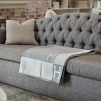 Coperta plaid in misto lana e cashmere per divano, letto o poltrona