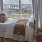 Coperta plaid in misto lana e cashmere per divano, letto o poltrona