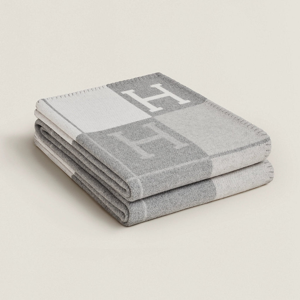 Coperta plaid in misto lana e cashmere per divano, letto o poltrona