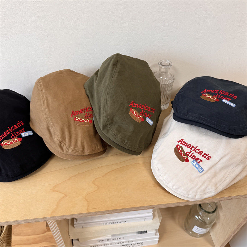Coppola da uomo ricamata casual