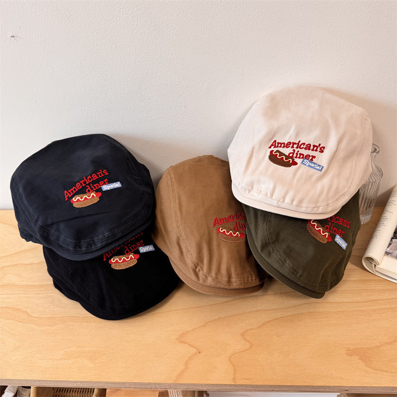 Coppola da uomo ricamata casual
