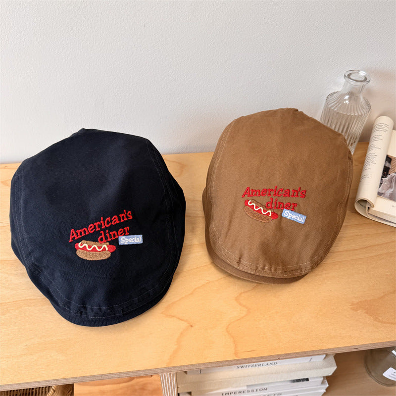 Coppola da uomo ricamata casual