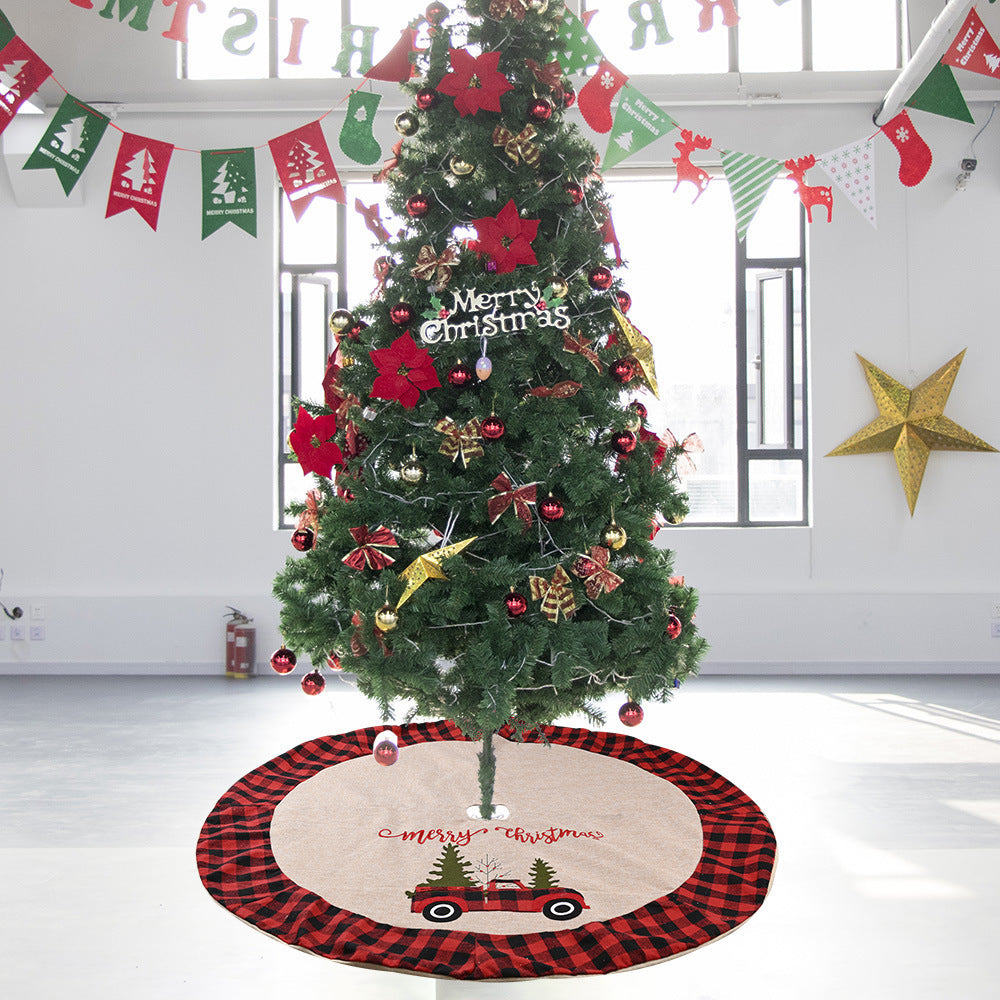 Copribase per albero di Natale con auto – 120 cm