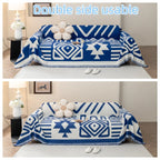 Copridivano con nappine decorative