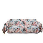 Copridivano decorativo con motivo foglie artistiche