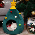 Cuccia natalizia ad albero per gatti CozyTree Haven