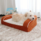 Cuccia ortopedica con bordi rialzati per cani