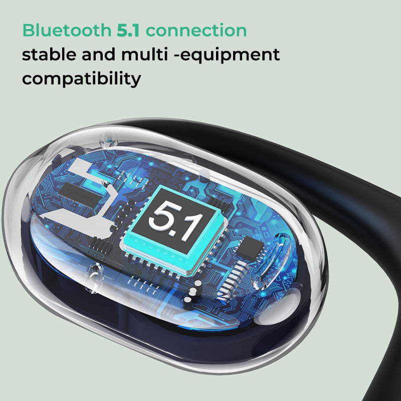 Cuffie Bluetooth AirBeat Flex a orecchio aperto – Comfort e sicurezza per lo sport