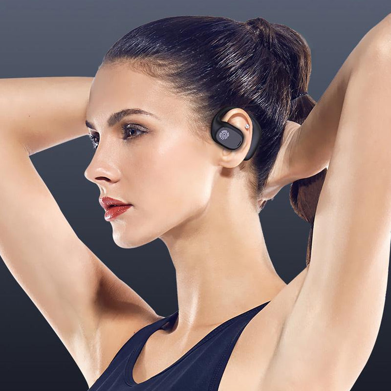 Cuffie Bluetooth a conduzione ossea con gancio auricolare