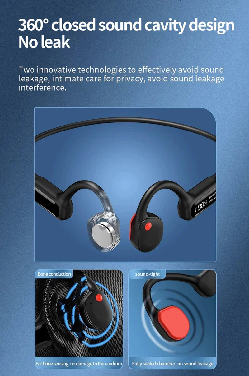 Cuffie Bluetooth a conduzione ossea wireless