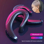 Cuffie wireless a conduzione ossea per un ascolto aperto e senza pressione