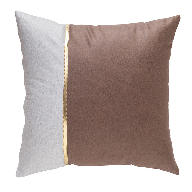 Cuscino decorativo bicolore per divano