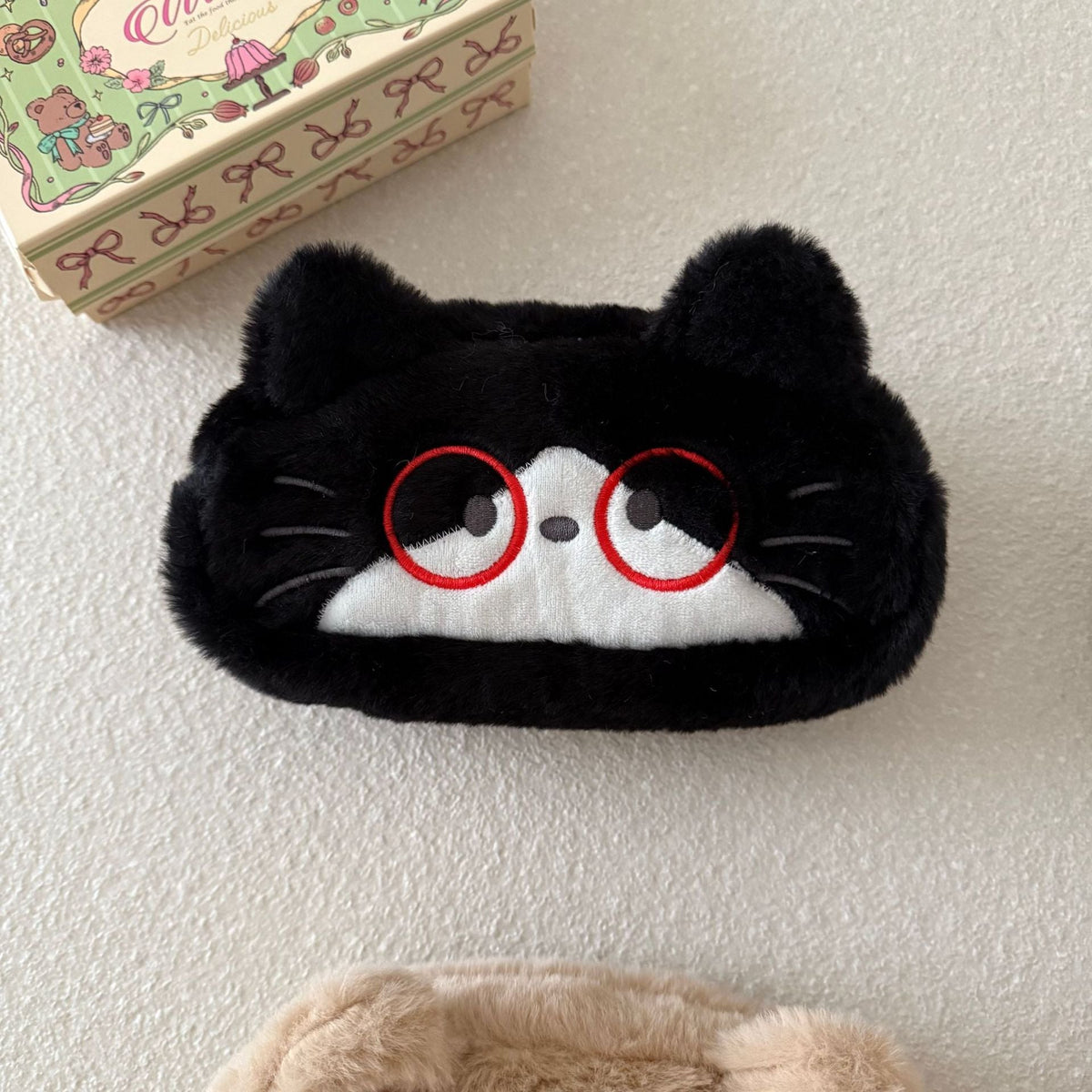 Cuscino decorativo con design gattino