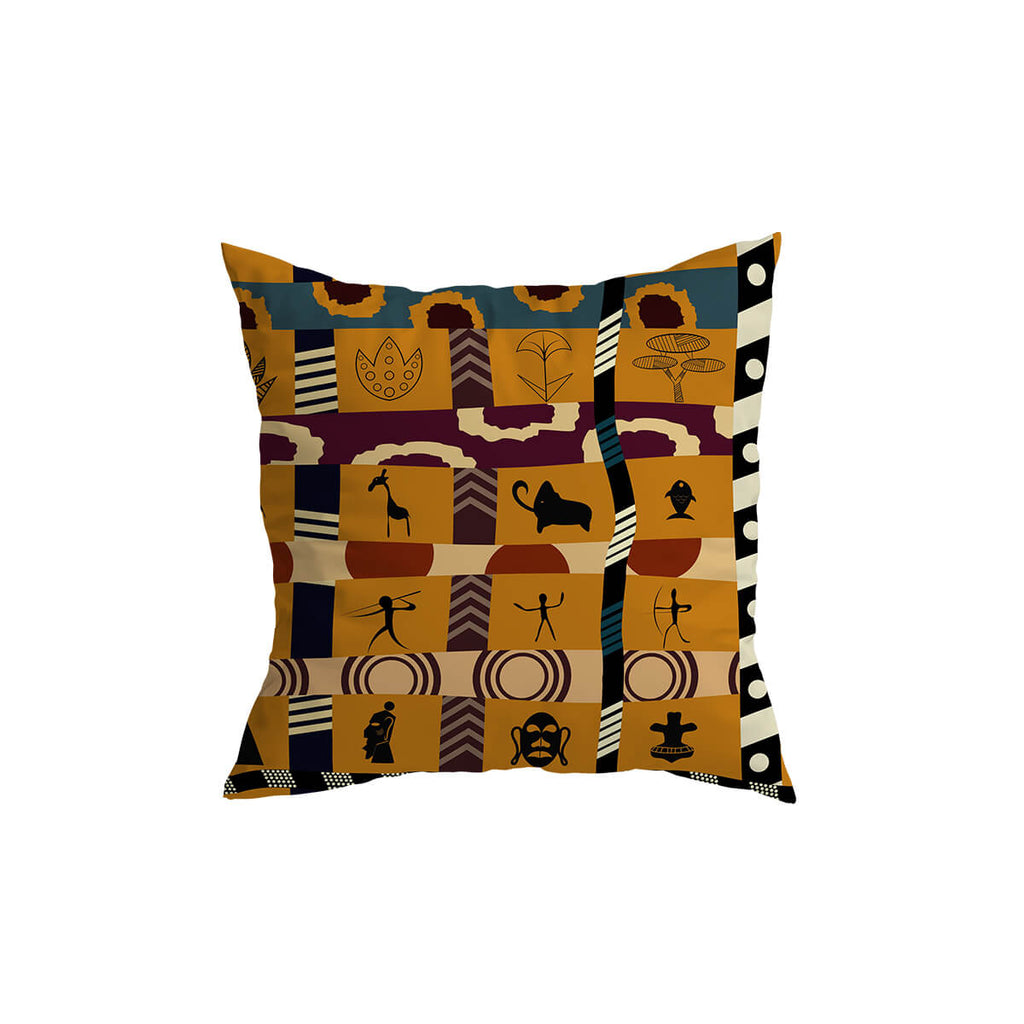 Cuscino decorativo con motivo africano