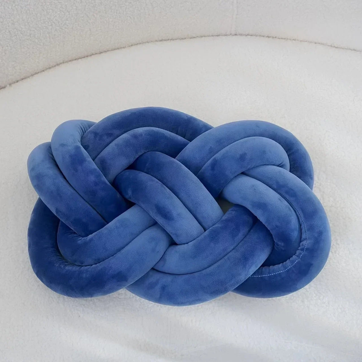 Cuscino decorativo con nodo geometrico lavabile 40×30 cm