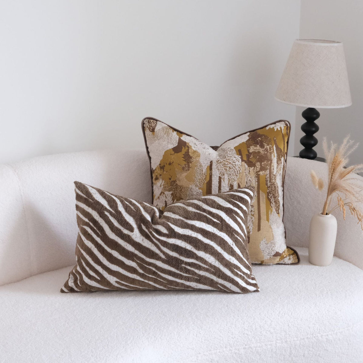 Cuscino decorativo con stampa animalier per la casa
