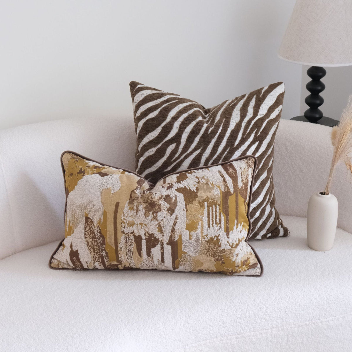 Cuscino decorativo con stampa animalier per la casa
