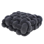 Cuscino decorativo intrecciato in velluto con imbottitura