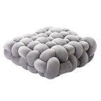 Cuscino decorativo intrecciato in velluto con imbottitura