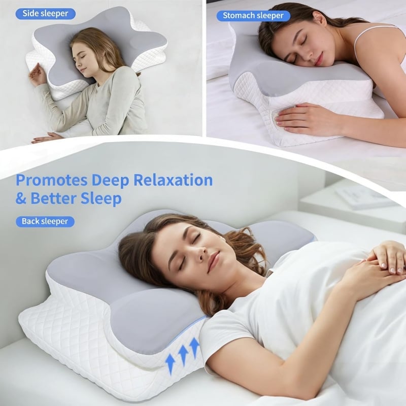 Cuscino in memory foam cervicale per dolori al collo Falivelli