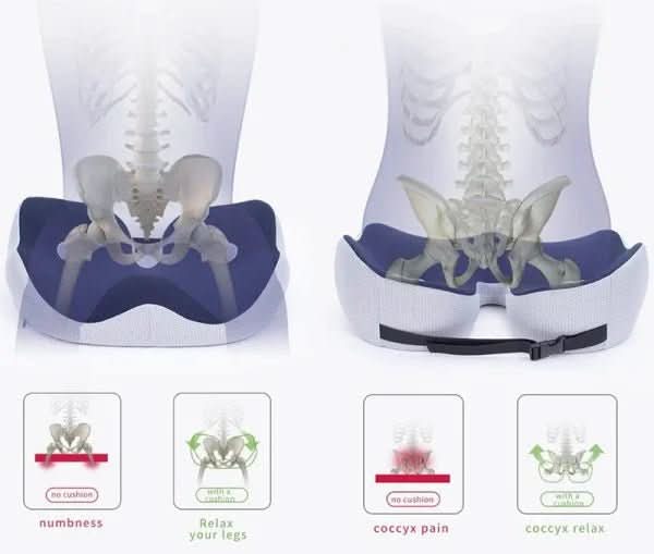 Cuscino memory per postura e comfort durante la seduta prolungata