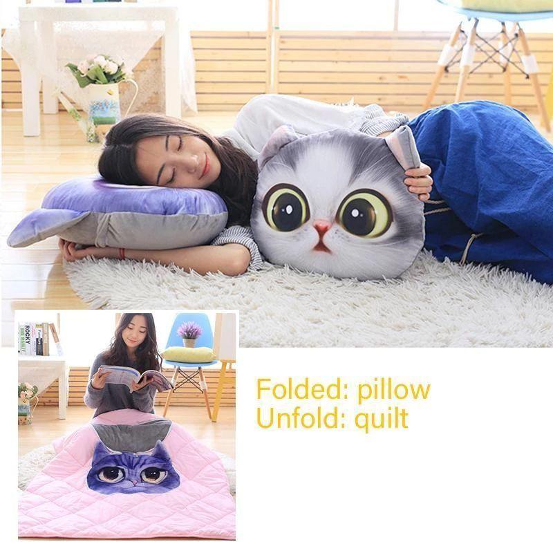 Cuscino pieghevole con coperta integrata