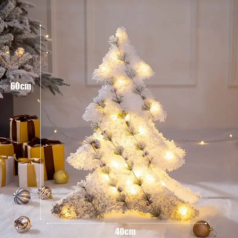 Decorazione natalizia LED con albero, pupazzo di neve o pacco regalo
