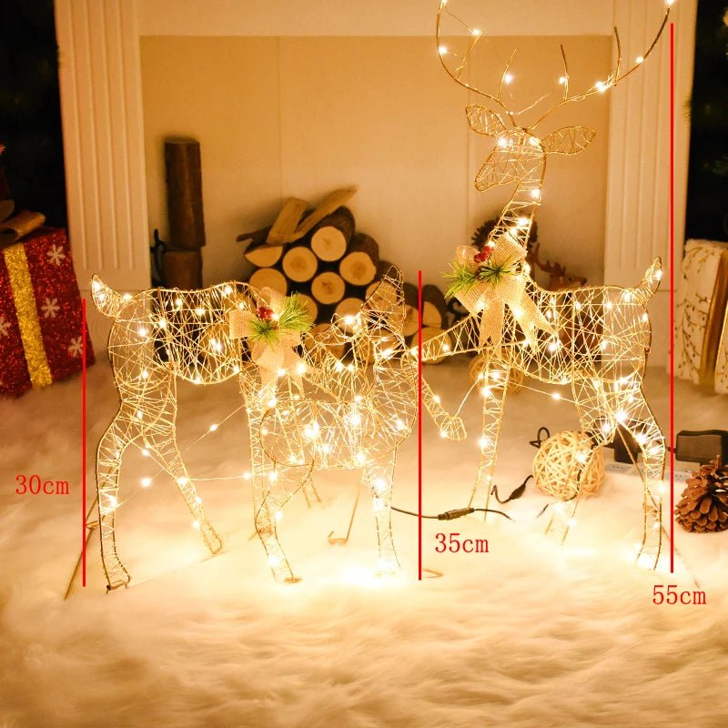 Decorazione natalizia LED con albero, pupazzo di neve o pacco regalo