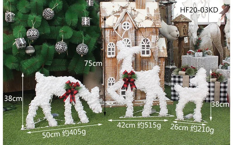 Decorazione natalizia LED con albero, pupazzo di neve o pacco regalo