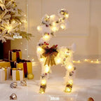 Decorazione natalizia LED con albero, pupazzo di neve o pacco regalo