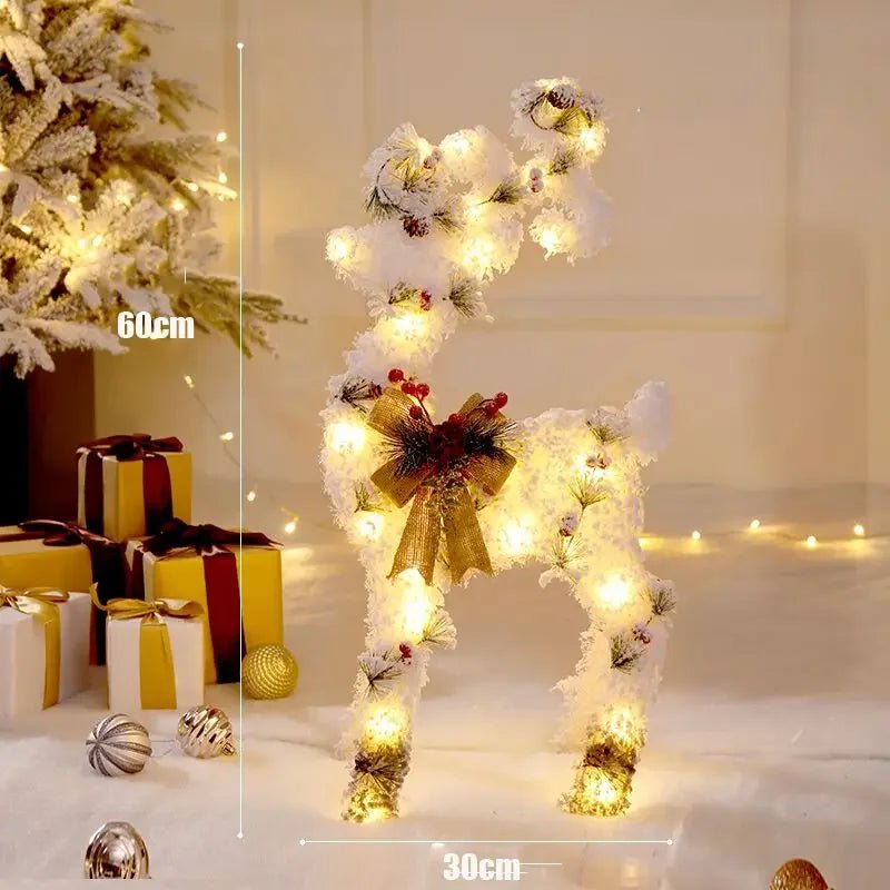 Decorazione natalizia LED con albero, pupazzo di neve o pacco regalo