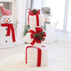 Decorazione natalizia LED con albero, pupazzo di neve o pacco regalo