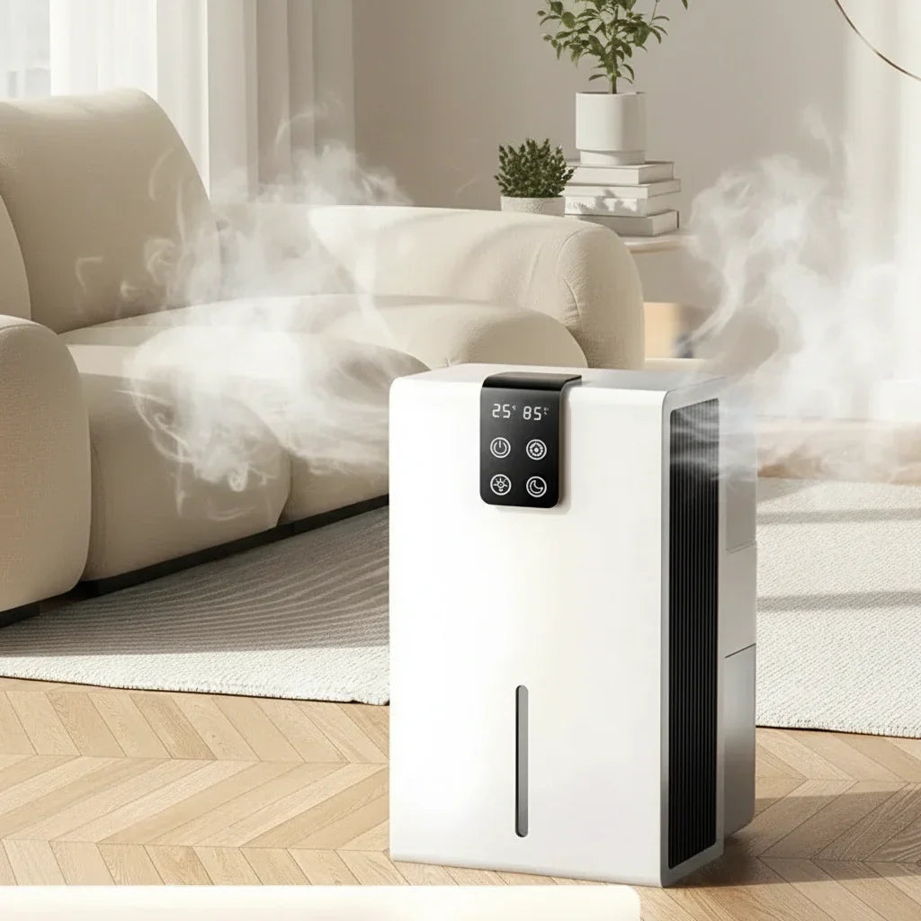 Deumidificatore silenzioso per casa, camera da letto, seminterrato e soggiorno