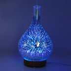 Diffusore di oli essenziali AromaBurst in vetro 3D con luci LED