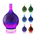 Diffusore di oli essenziali e umidificatore con effetto fuochi d'artificio 3D
