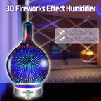 Diffusore di oli essenziali e umidificatore con effetto fuochi d'artificio 3D