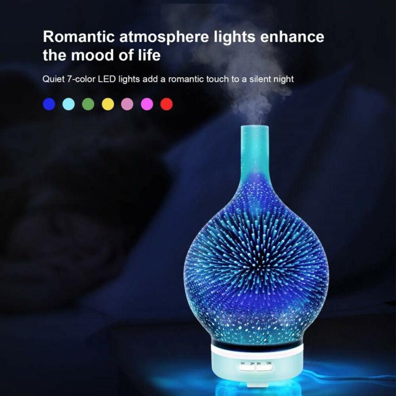 Diffusore di oli essenziali e umidificatore con effetto fuochi d'artificio 3D