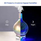 Diffusore di oli essenziali e umidificatore con effetto fuochi d'artificio 3D
