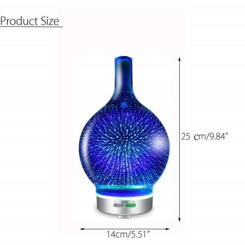Diffusore di oli essenziali e umidificatore con effetto fuochi d'artificio 3D