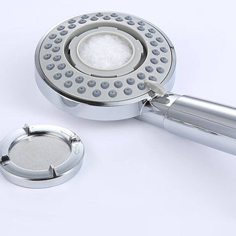 Doccetta a mano 3 getti in acciaio inox argentato con supporto a muro