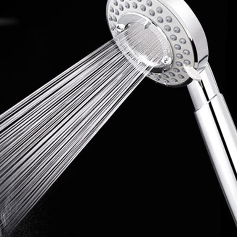 Doccetta a mano 3 getti in acciaio inox argentato con supporto a muro