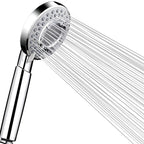 Doccetta a mano 3 getti in acciaio inox argentato con supporto a muro