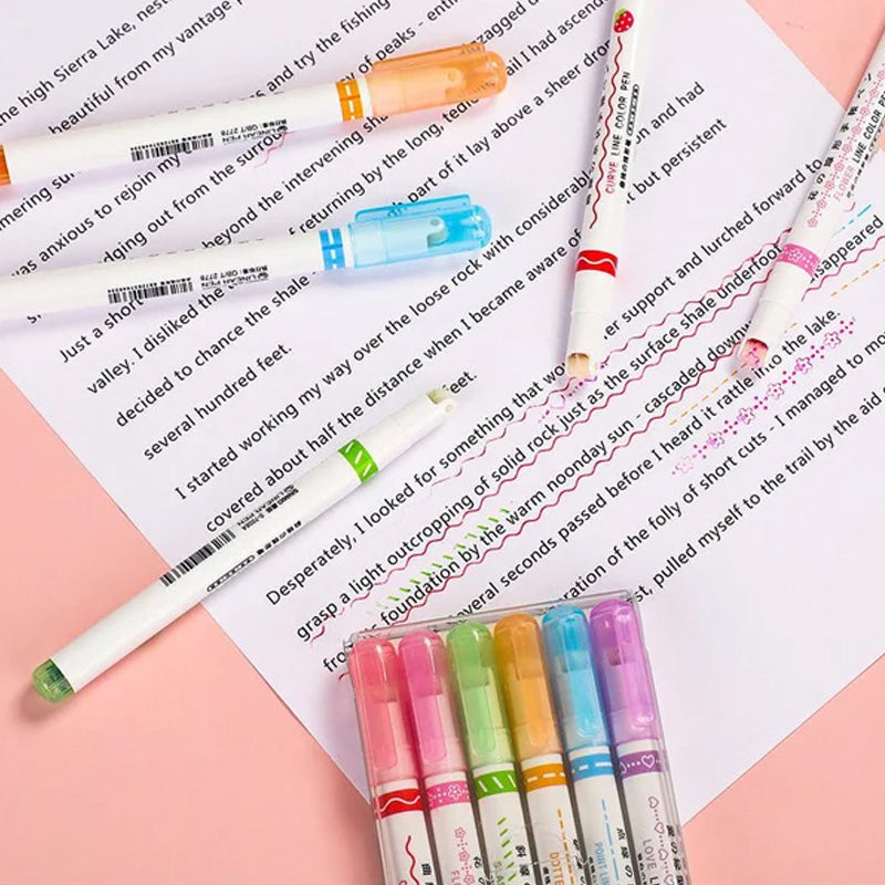 Evidenziatore doppia punta colorato
