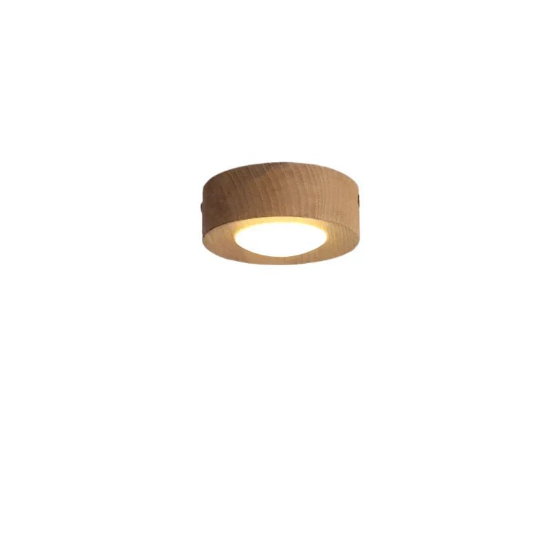 Faretto da soffitto cilindrico in legno LignaShine