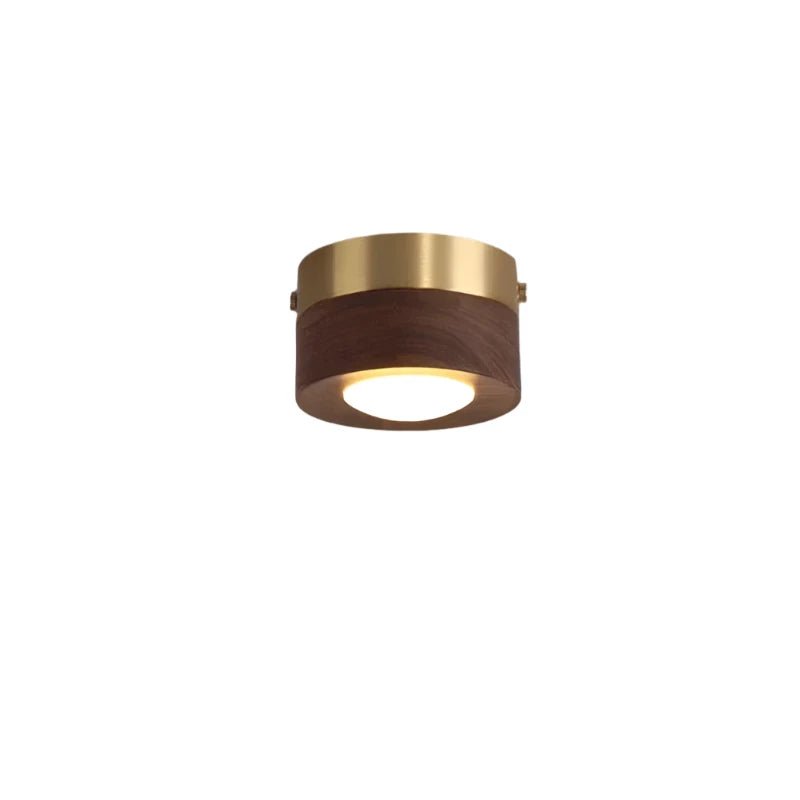 Faretto da soffitto cilindrico in legno LignaShine