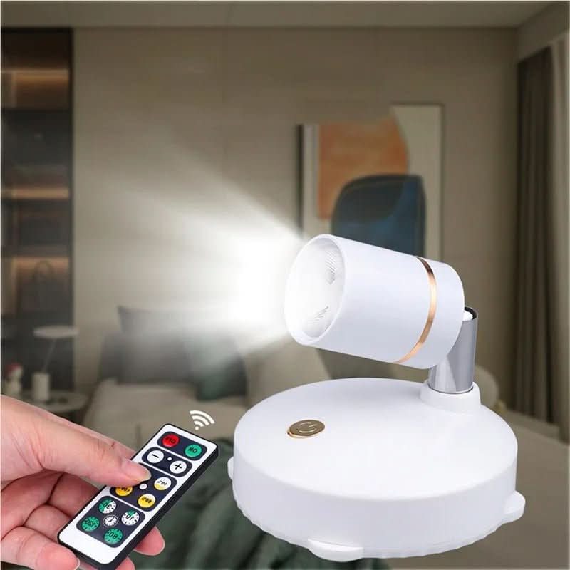 Faretto LED wireless con telecomando