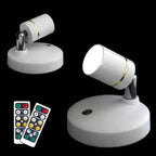 Faretto LED wireless con telecomando per illuminazione d'accento